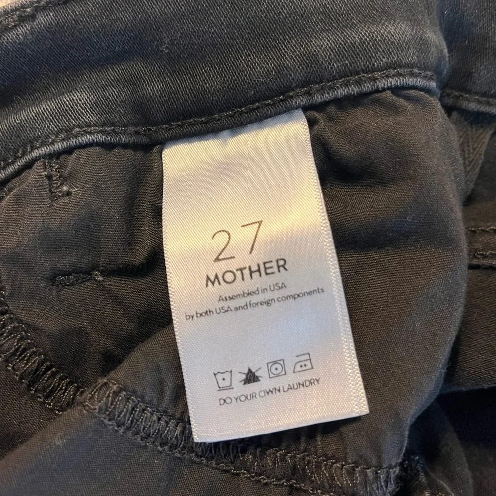 MOTHER Black Jeans. Mother Insider Coin Fray - Picture 5 of 10